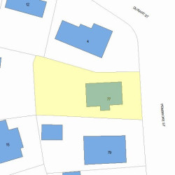 77 Pembroke St, Newton, MA 02458 plot plan