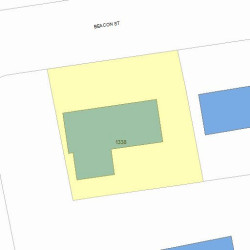1338 Beacon St, Newton, MA 02468 plot plan