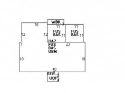 198 Woodward St, Newton, MA 02468 floor plan