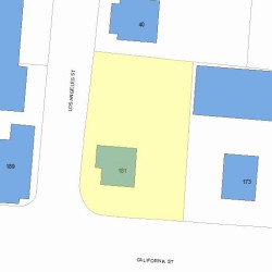 181 California St, Newton, MA 02458 plot plan