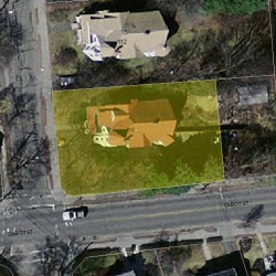 116 Harvard St, Newton, MA 02460 aerial view