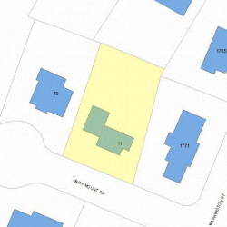 11 Mary Mount Rd, Newton, MA 02466 plot plan