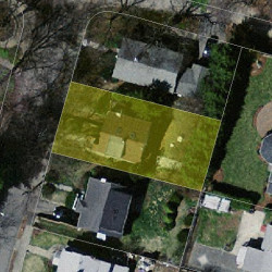 6 Thaxter Rd, Newton, MA 02460 aerial view