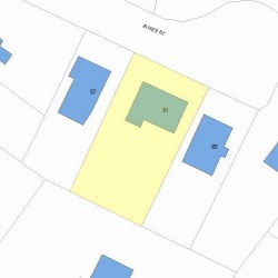 61 James St, Newton, MA 02465 plot plan