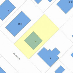 32 Melville Ave, Newton, MA 02460 plot plan