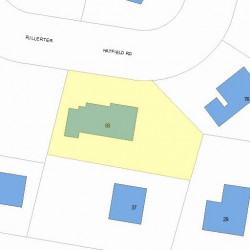 80 Hatfield Rd, Newton, MA 02465 plot plan