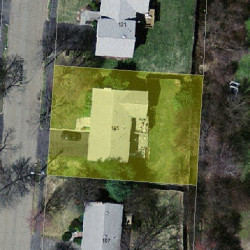 115 Andrew St, Newton, MA 02461 aerial view