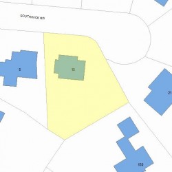 15 Southwick Rd, Newton, MA 02468 plot plan