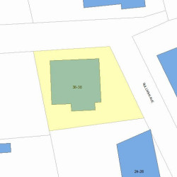 36 Sullivan Ave, Newton, MA 02464 plot plan