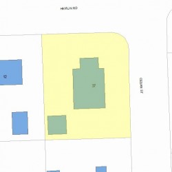 37 Cedar St, Newton, MA 02459 plot plan