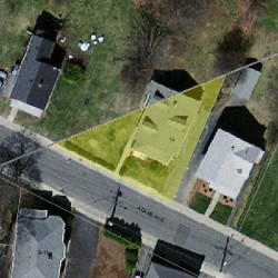 14 Adams Ave, Newton, MA 02465 aerial view