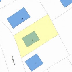 17 Washburn Ave, Newton, MA 02466 plot plan