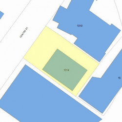 1314 Centre St, Newton, MA 02459 plot plan