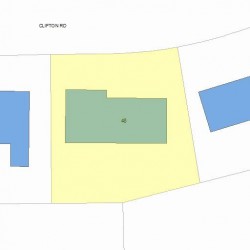 48 Clifton Rd, Newton, MA 02459 plot plan