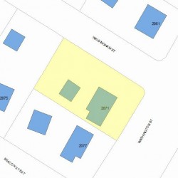 2071 Washington St, Newton, MA 02462 plot plan