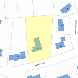40 Kirkstall Rd, Newton, MA 02460 plot plan