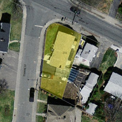 274 Derby St, Newton, MA 02465 aerial view