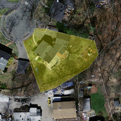 60 White Pine Rd, Newton, MA 02464 aerial view