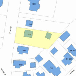 1110 Walnut St, Newton, MA 02461 plot plan