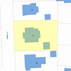 84 Sumner St, Newton, MA 02459 plot plan