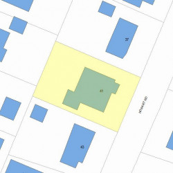 41 Hobart Rd, Newton, MA 02459 plot plan
