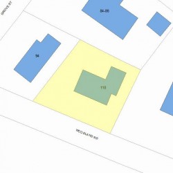 110 Woodland Rd, Newton, MA 02466 plot plan