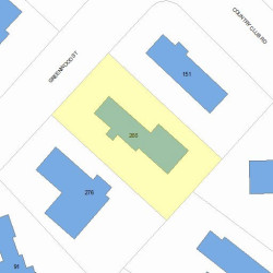 266 Greenwood St, Newton, MA 02459 plot plan