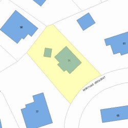 71 Montvale Rd, Newton, MA 02459 plot plan