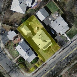 557 California St, Newton, MA 02460 aerial view