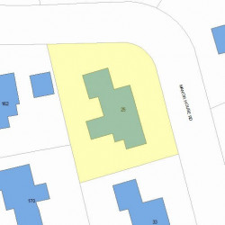 25 Manor House Rd, Newton, MA 02459 plot plan