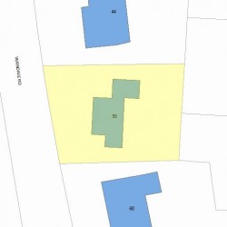 50 Verndale Rd, Newton, MA 02461 plot plan