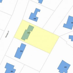 546 Parker St, Newton, MA 02459 plot plan