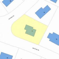 70 Neshobe Rd, Newton, MA 02468 plot plan