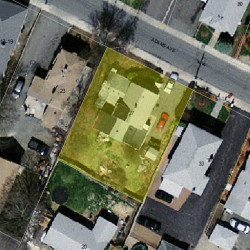 27 Adams Ave, Newton, MA 02465 aerial view