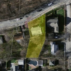 74 Mill St, Newton, MA 02459 aerial view