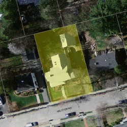 67 Halcyon Rd, Newton, MA 02459 aerial view