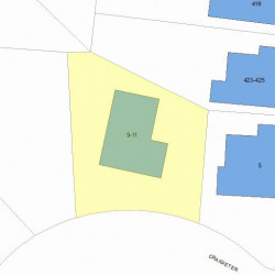 9 Craigie Ter, Newton, MA 02460 plot plan