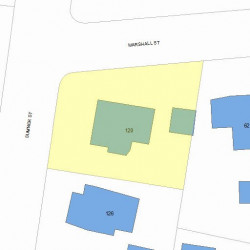 120 Sumner St, Newton, MA 02459 plot plan