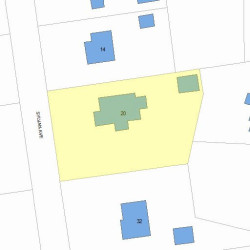 20 Sylvan Ave, Newton, MA 02465 plot plan