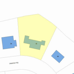 40 Oakmont Rd, Newton, MA 02459 plot plan