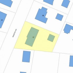 62 Prentice Rd, Newton, MA 02459 plot plan