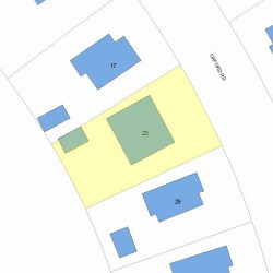 23 Oxford Rd, Newton, MA 02459 plot plan