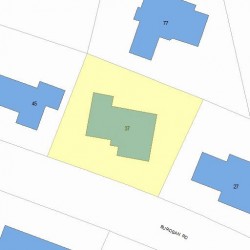 37 Burdean Rd, Newton, MA 02459 plot plan