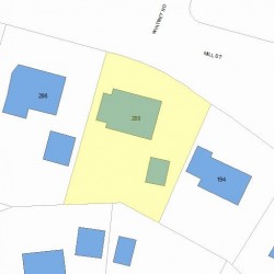 200 Mill St, Newton, MA 02460 plot plan