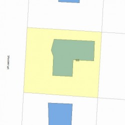 100 Upland Ave, Newton, MA 02461 plot plan