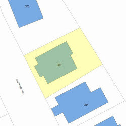 382 Linwood Ave, Newton, MA 02460 plot plan