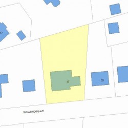 47 Trowbridge Ave, Newton, MA 02460 plot plan