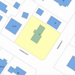 67 Arlington St, Newton, MA 02458 plot plan