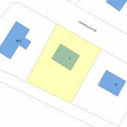 9 Longfellow Rd, Newton, MA 02462 plot plan