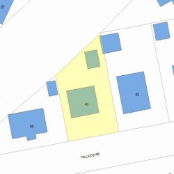 49 Hillside Rd, Newton, MA 02461 plot plan